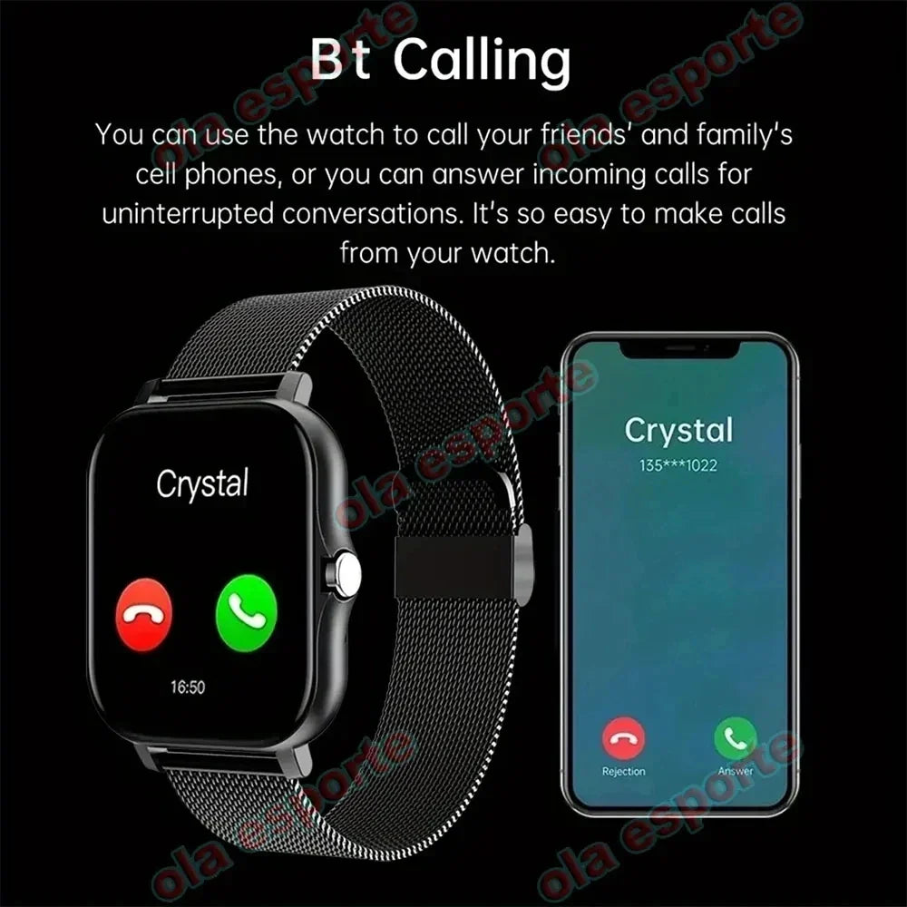 bluetooth smart watch for men & women, fitness tracker