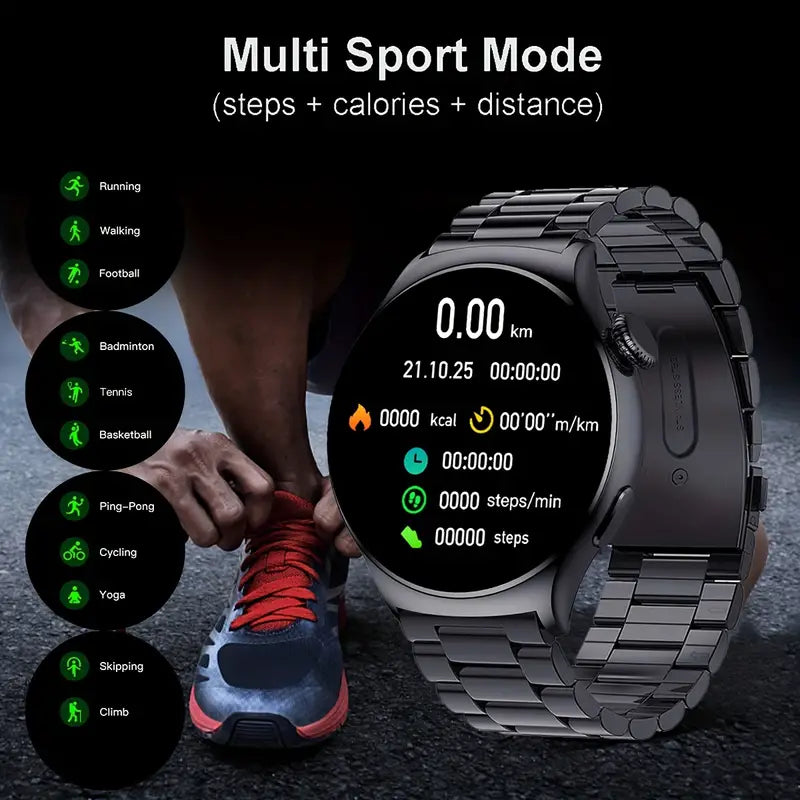 big screen smart watch – bluetooth fitness tracker