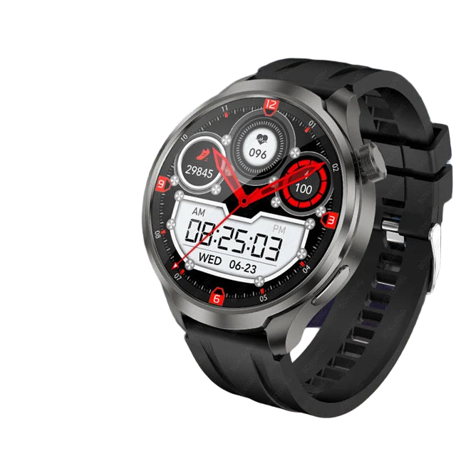 nneoba gps fitness smart watch black