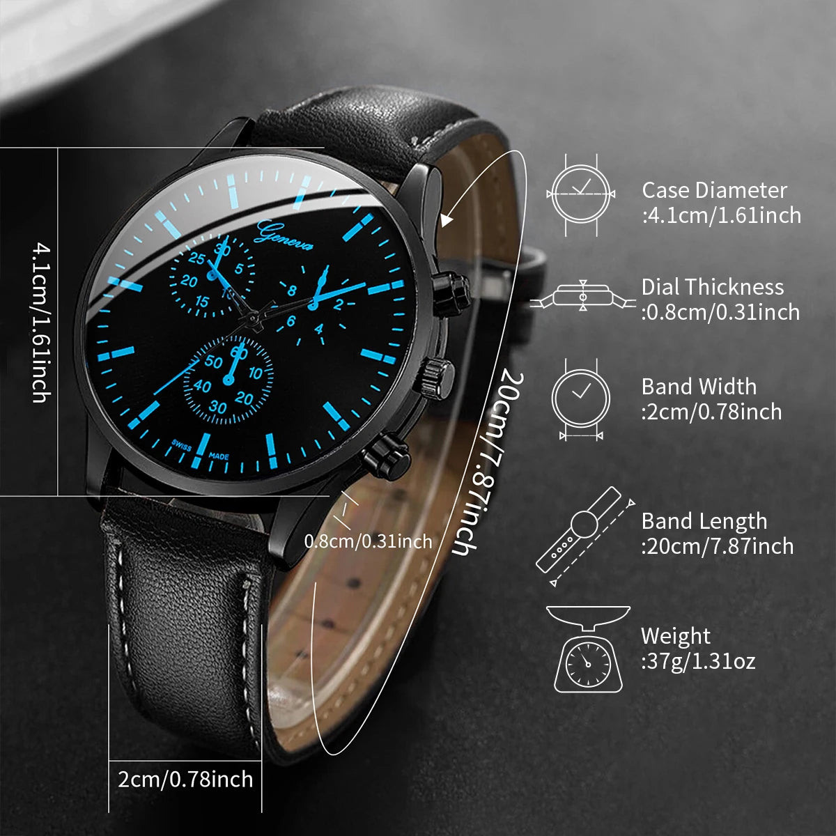 men’s business watch gift set