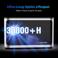 4k android 11 smart projector 1080p led wifi6 black