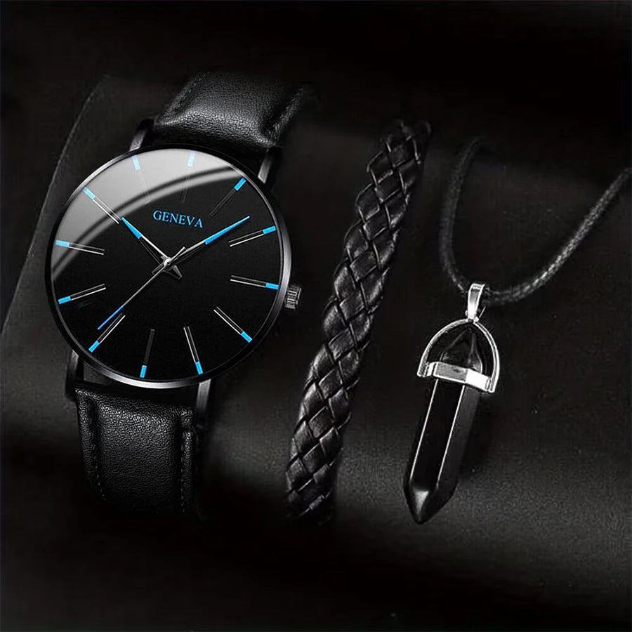 men’s business watch gift set