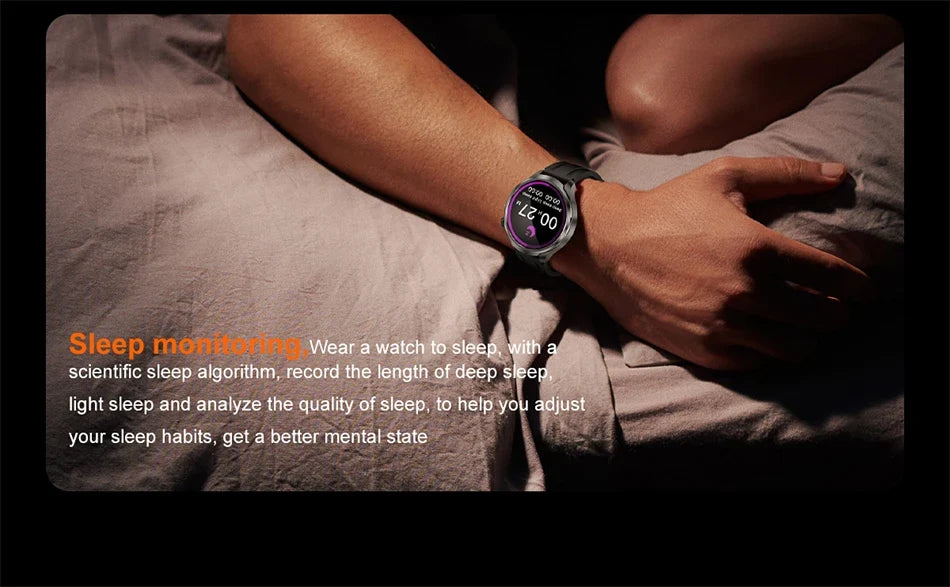 nneoba gps fitness smart watch black