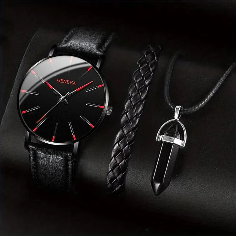 men’s business watch gift set