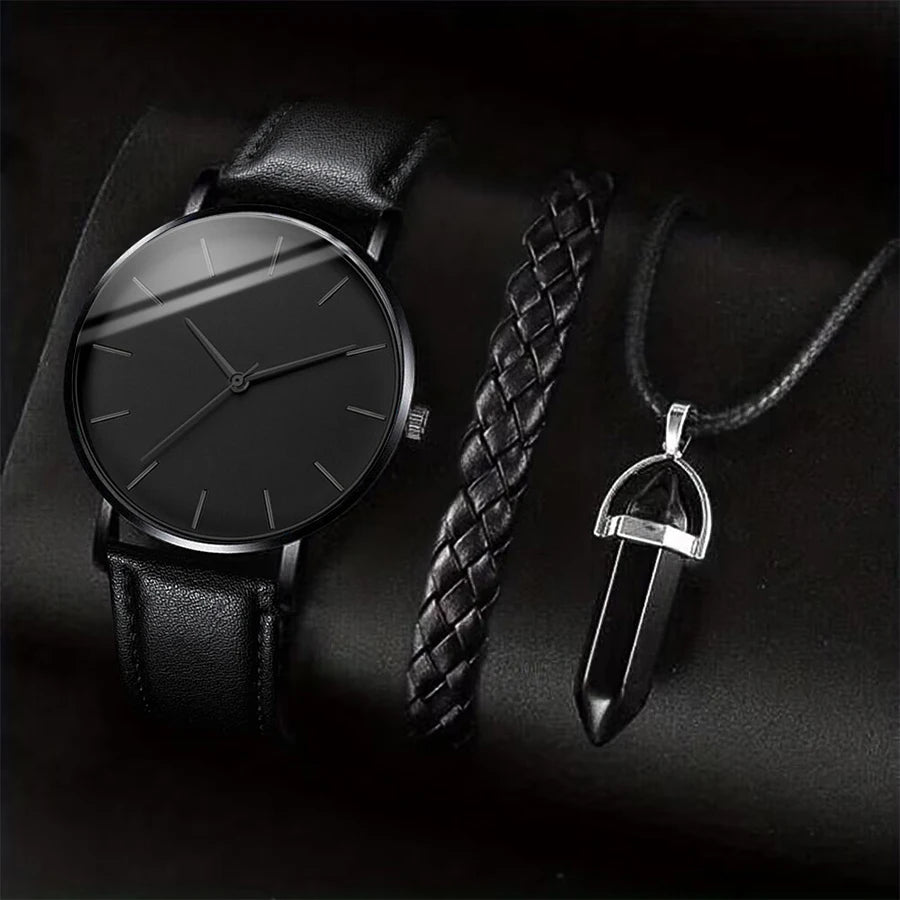 men’s business watch gift set