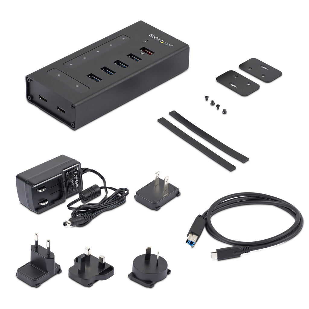 StarTech 7-port USB-C hub with 5Gbps data transfer